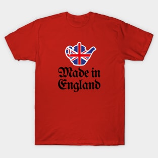 Made in England British UK teapot Union Jack Flag T-Shirt